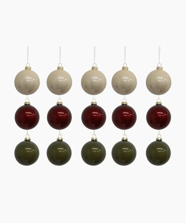 Assorted Mini Baubles (15 pack) - French Country Collections