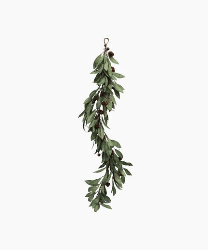 Eucalyptus & Brown Berry Wood Swag - French Country Collections