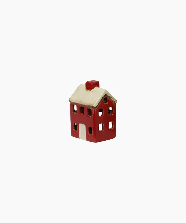 Alsace Petite Tea Light Chalet Red & Cream