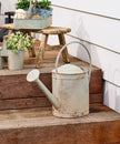 Vintage Metal Watering Can-Blue