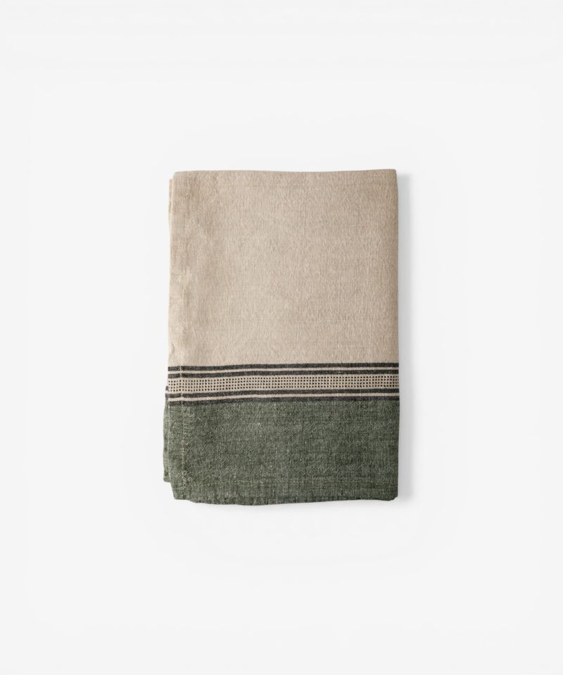 Atelier Ribbon Teatowel Green