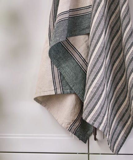 Atelier Ribbon Teatowel Green