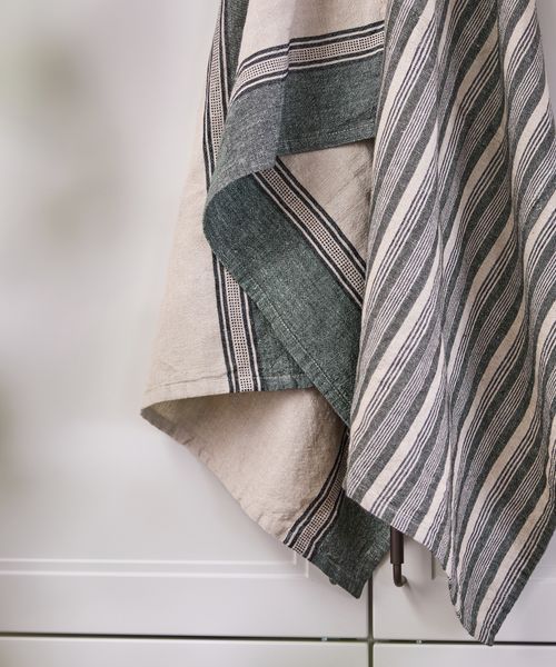 Atelier Ribbon Teatowel Green