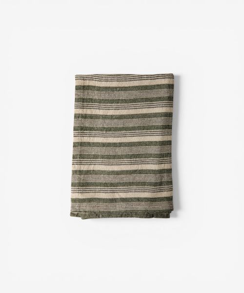 Atelier Stripe Teatowel Green