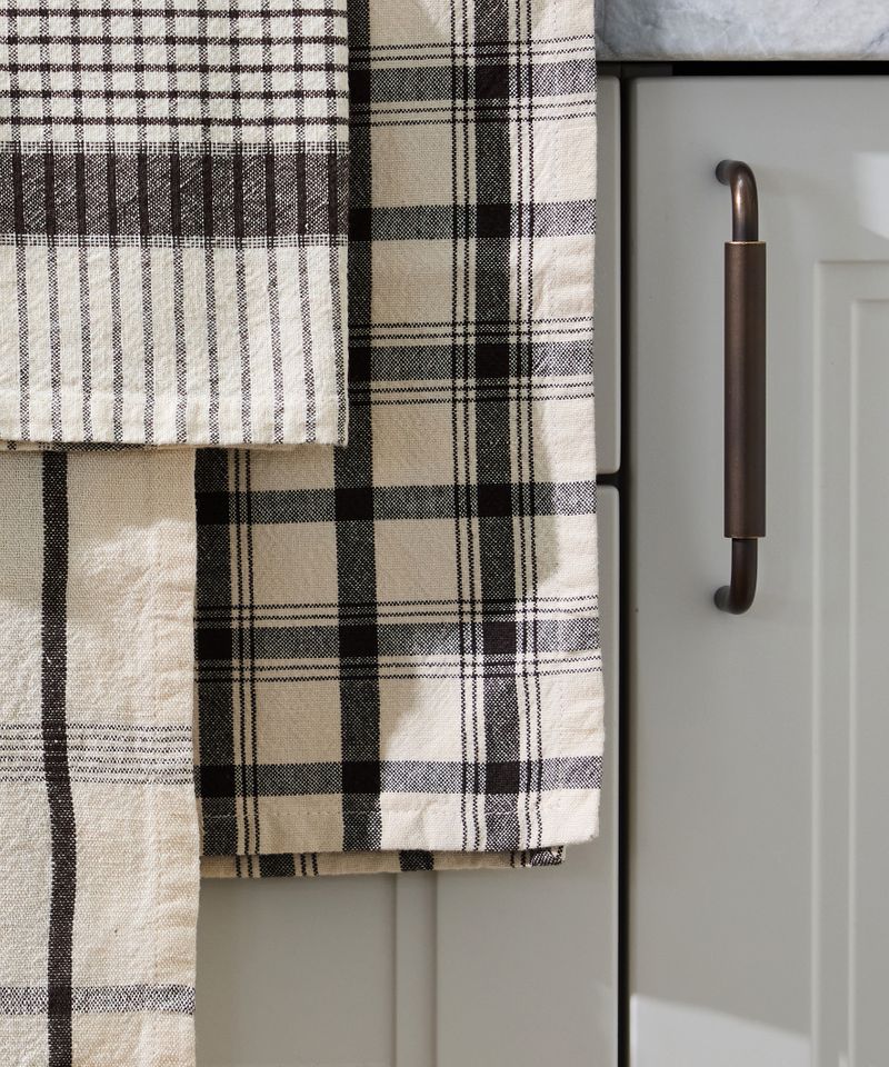 Larder Check Teatowel