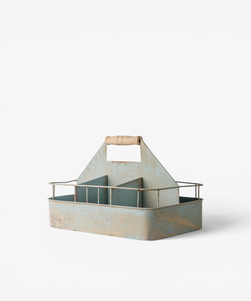 Garden Tool Crate -Antique Blue