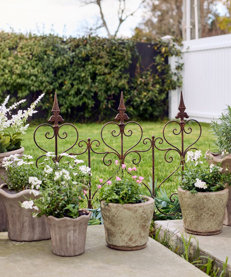 Ornamental Iron Garden Border-Short