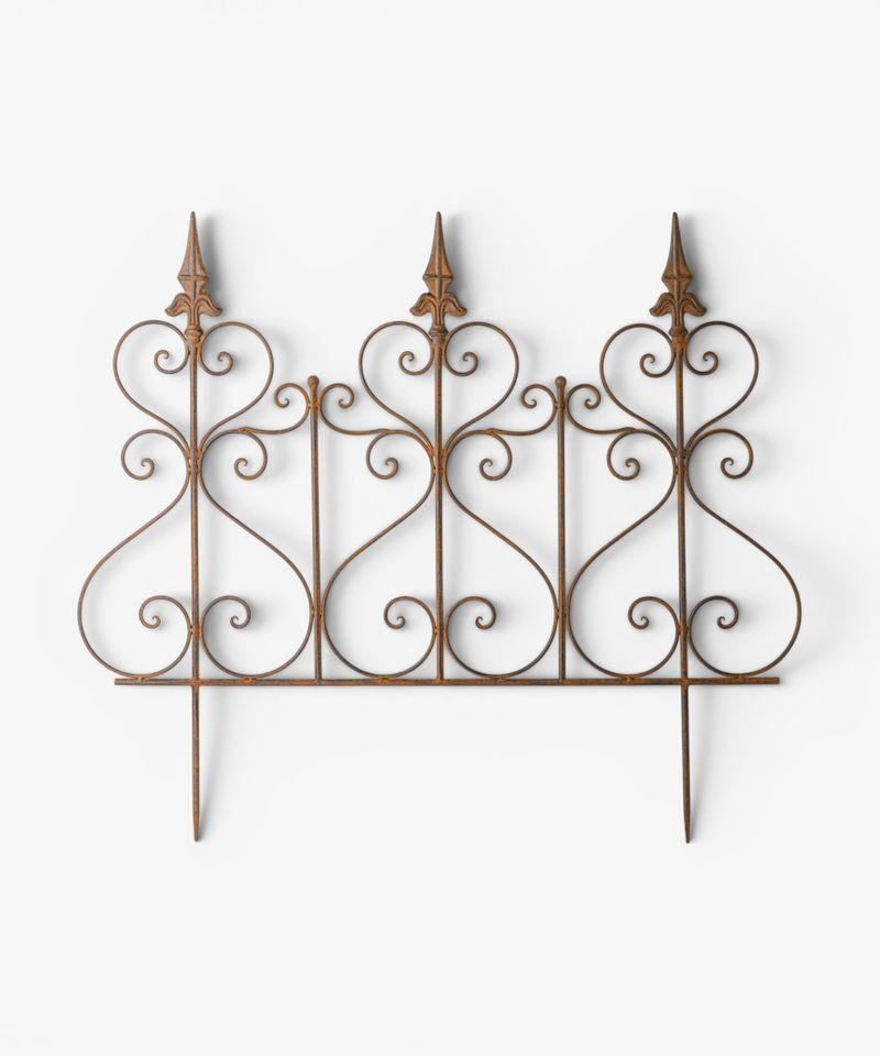 Ornamental Iron Garden Border-Short