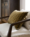 Dots Handblock Velvet Cushion Cover