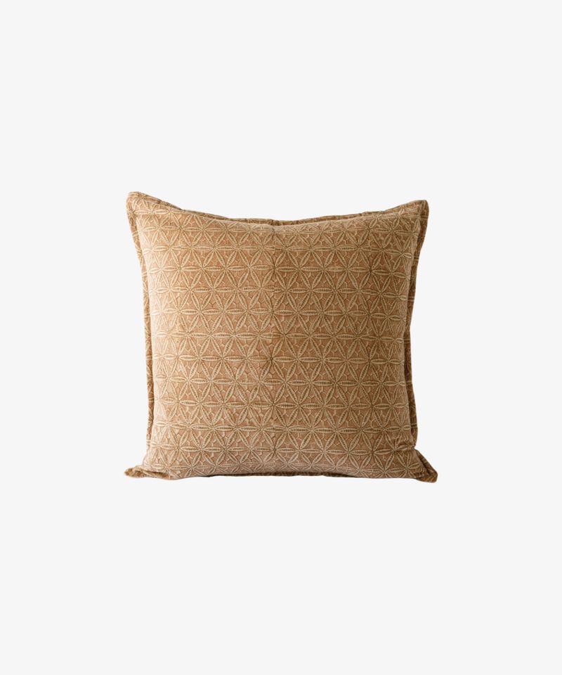 Amelie Handblock Velvet Cushion Cover