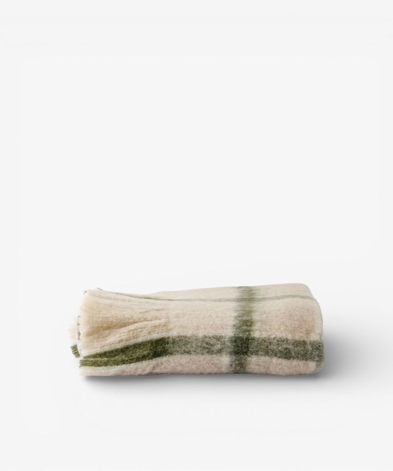 Juniper Check Throw-Green