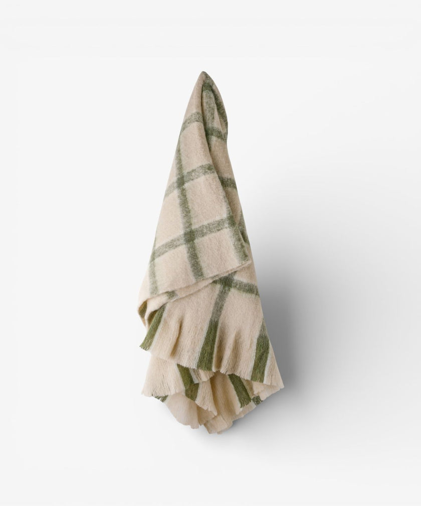 Juniper Check Throw-Green