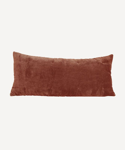 Brick Velvet Lodge Cushion Cover with Feather Inner by French Country Collections