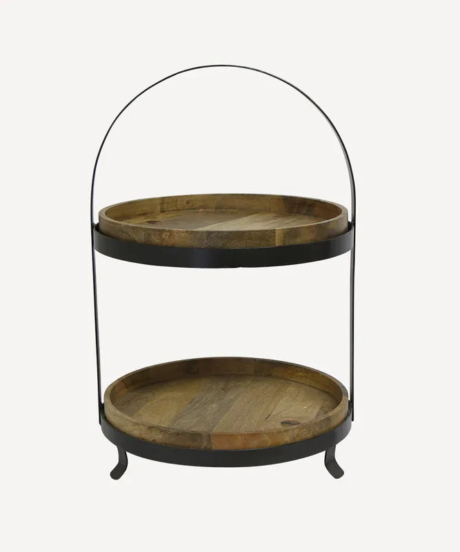 French Country Collections Two Tier Cake Stand