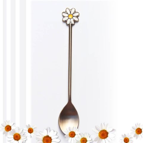 White Daisy Teaspoon