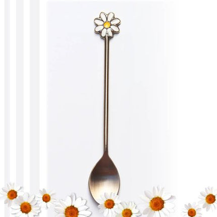 White Daisy Teaspoon