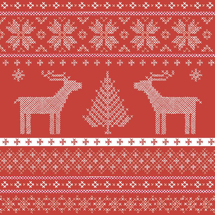 Cocktail Napkins Helene Red