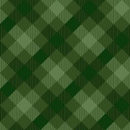 Cocktail Napkins-Tartan Green