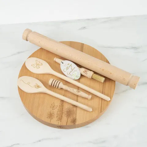 Cottage Garden Bee Wooden Spoon