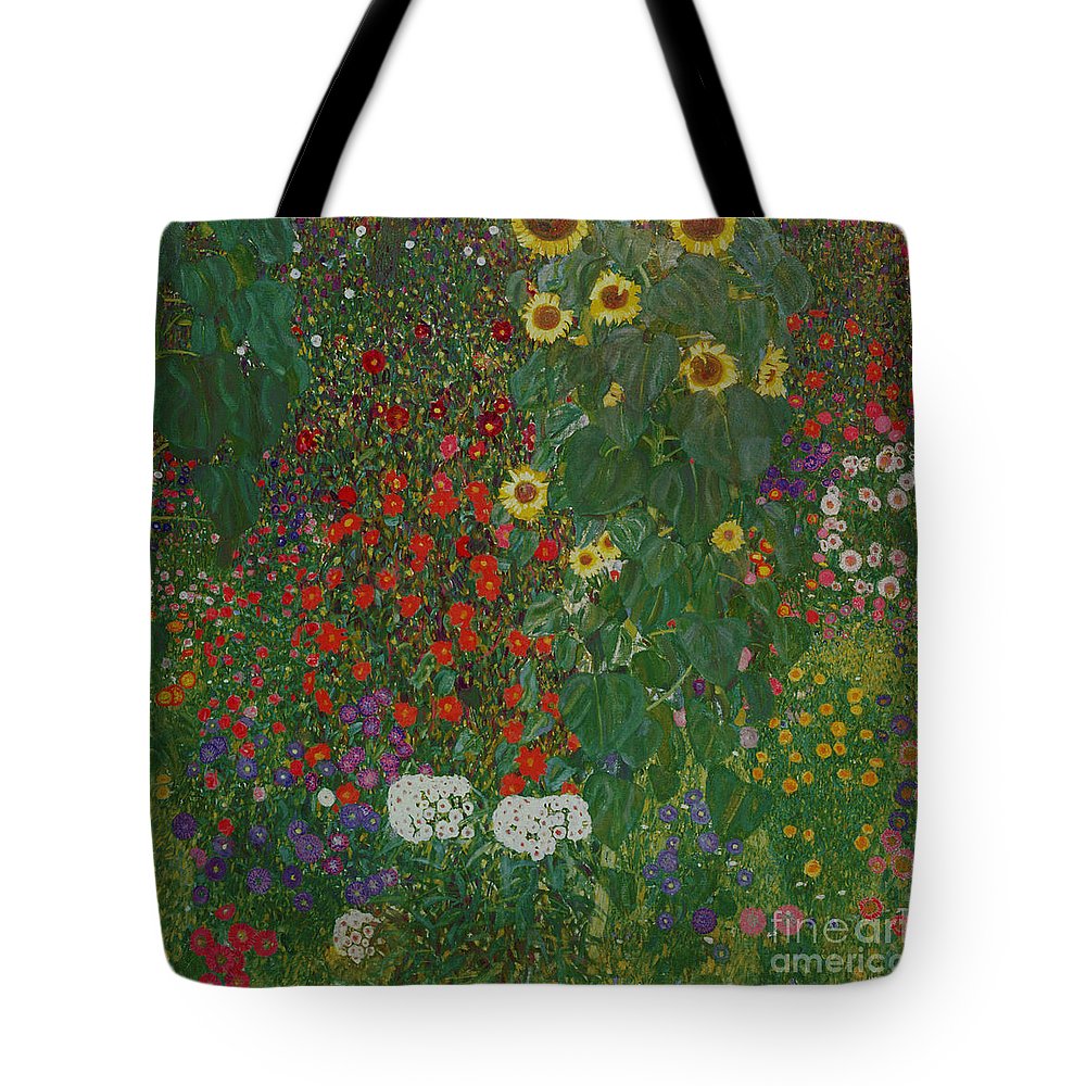 Art Shopping Bag Gustav Klimt Farm Garden