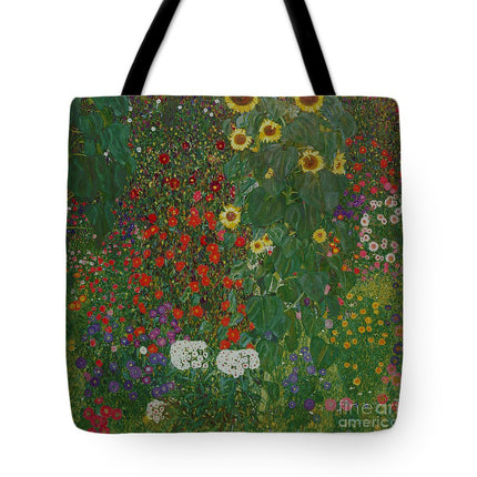 Art Shopping Bag Gustav Klimt Farm Garden