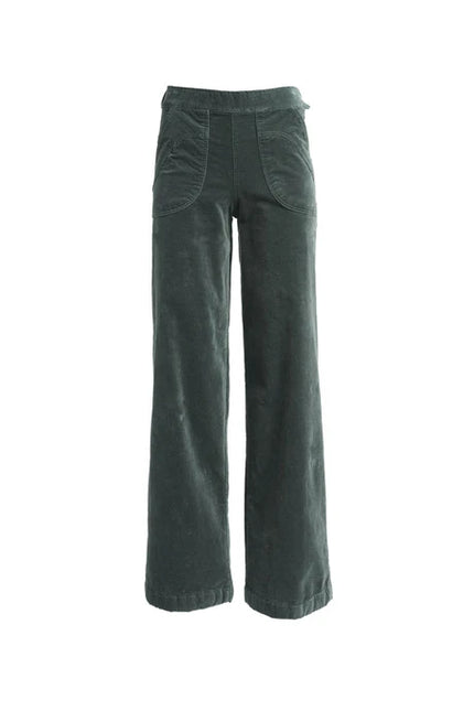 Peggy Paris Long Pants Forest Green Velvet - Olga de Polga