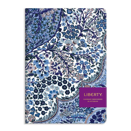 Liberty Embroidered Tanjore Gardens Handmade Embroidered B5 Journal