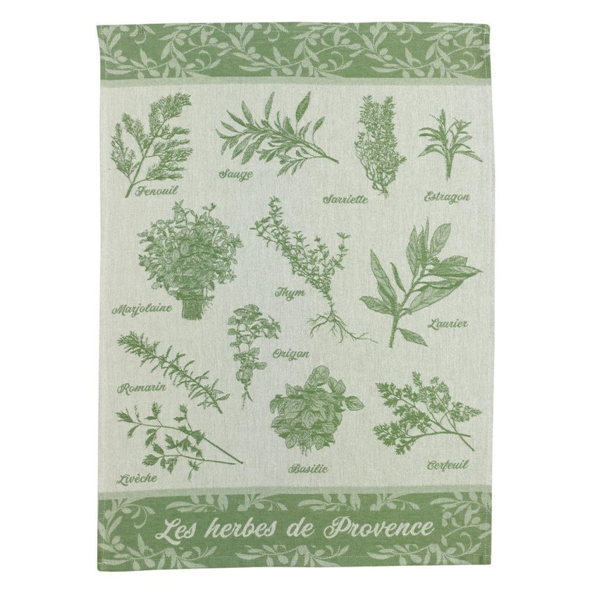 Winkler Cotton Jacquard Tea Towel Herbs