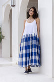 High Tea Slip, Small Blue Gingham-Meg by Design
