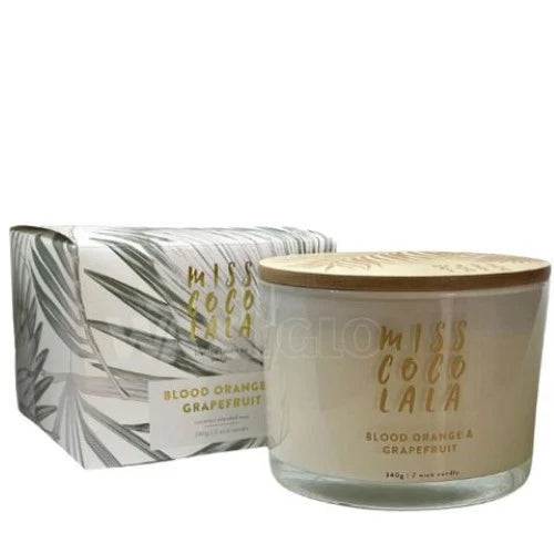 Miss Coco Lala Candle Blood Orange & Grapefruit 340g
