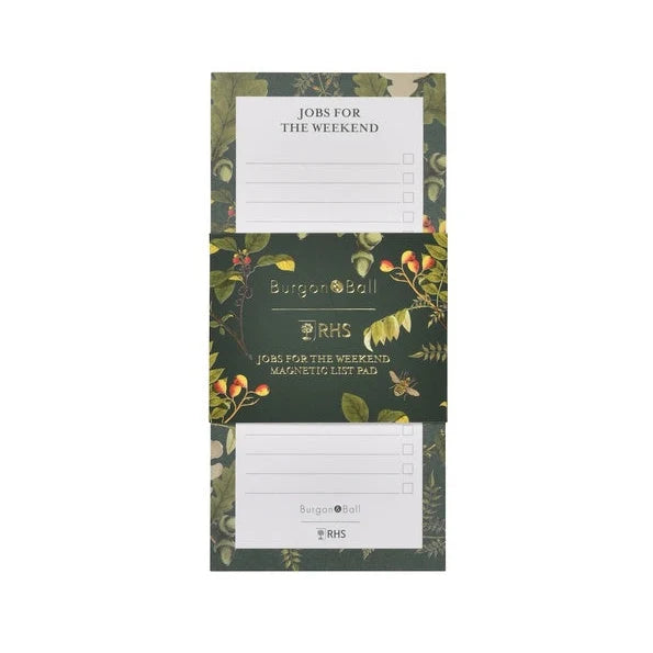 Weekend Jobs Magnetic List Pad - Burgon & Ball