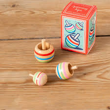 Traditional Wooden Spinning Tops