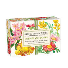 MICHEL DESIGN WORKS Poppies & Posies Boxed Soap