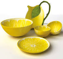 Bordallo Pinheiro Citron range - lemon ceramic collection made in Portugal, available in NZ