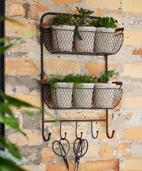 Mesh Wall Shelf with Hooks by French Country Collections