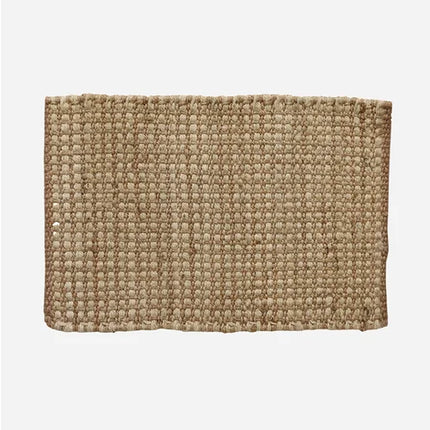 100% Jute Waffle Weave Natural & Ivory Doormat
