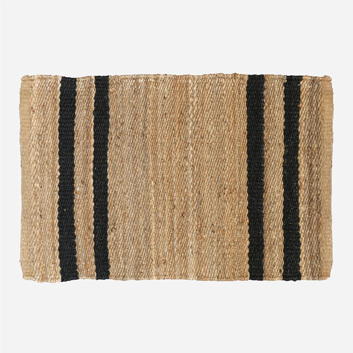 Natural Sisal Doormat with Black Stripes