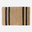 Natural Sisal Doormat with Black Stripes