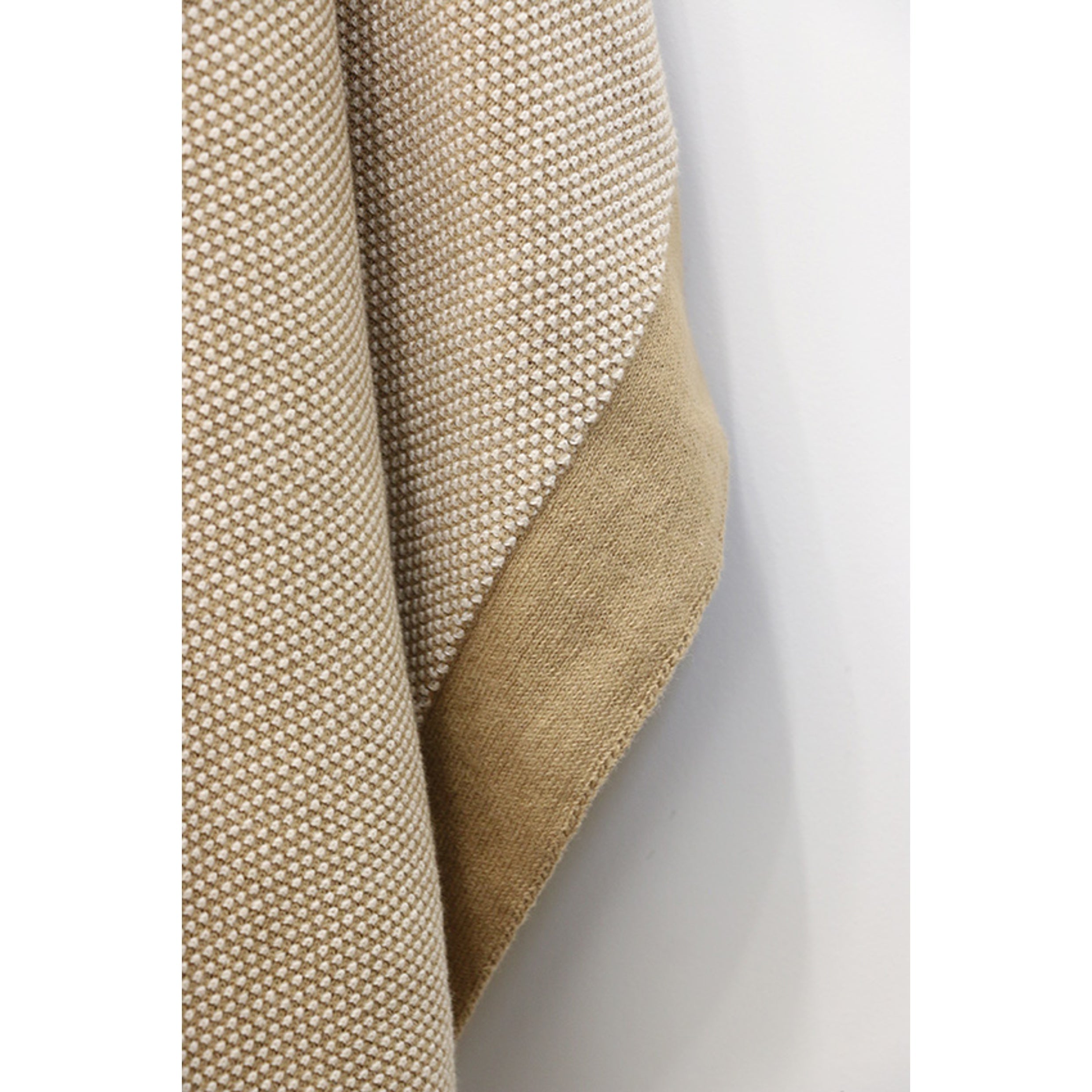 Clyde Caramel and Ivory Throw in Boucle Weave