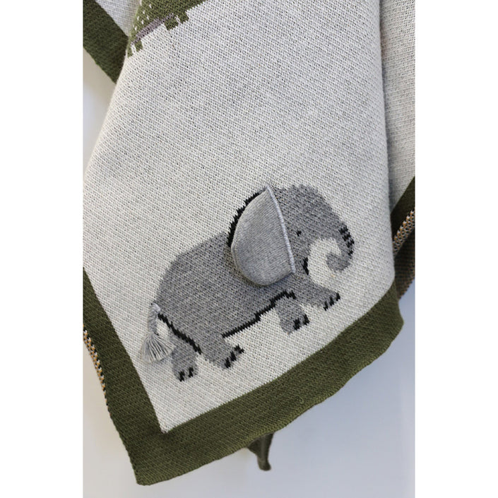 Animal Playtime Cotton Baby Blanket