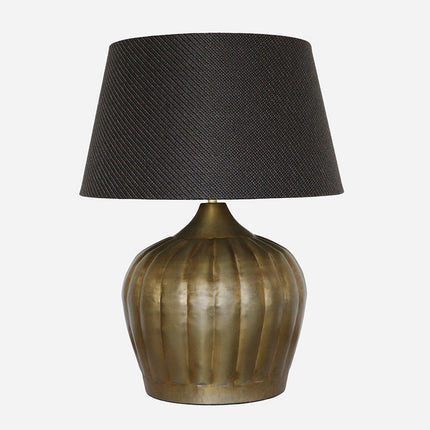 Saffron Urn Lamp Base in Brass Antique Finish