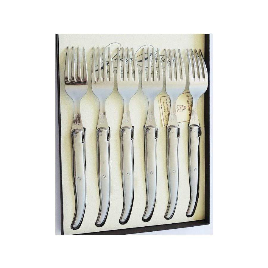 Laguiole stainless steel handle 6 table forks gift box