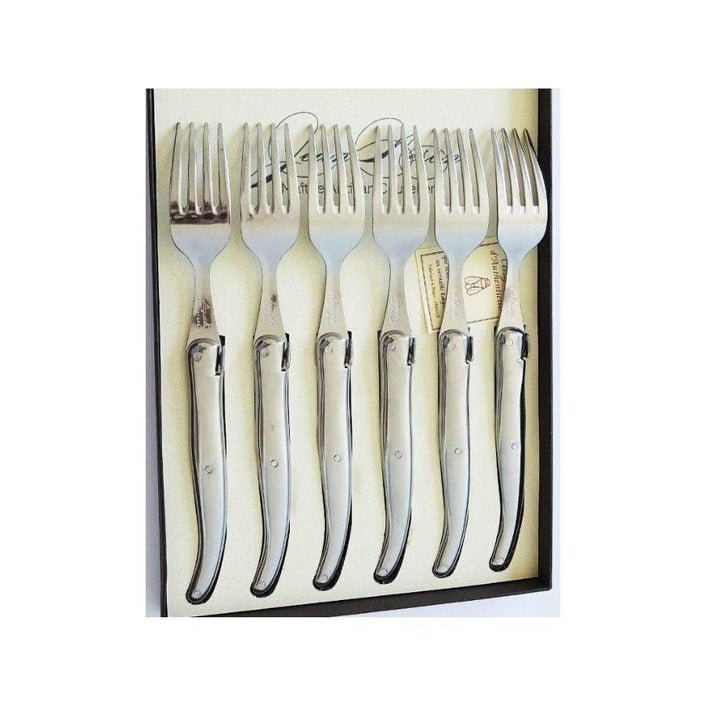 Laguiole stainless steel handle 6 table forks gift box