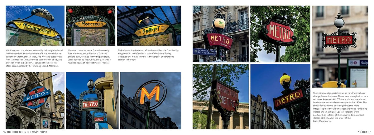 Spread from The Little Book of French Signs