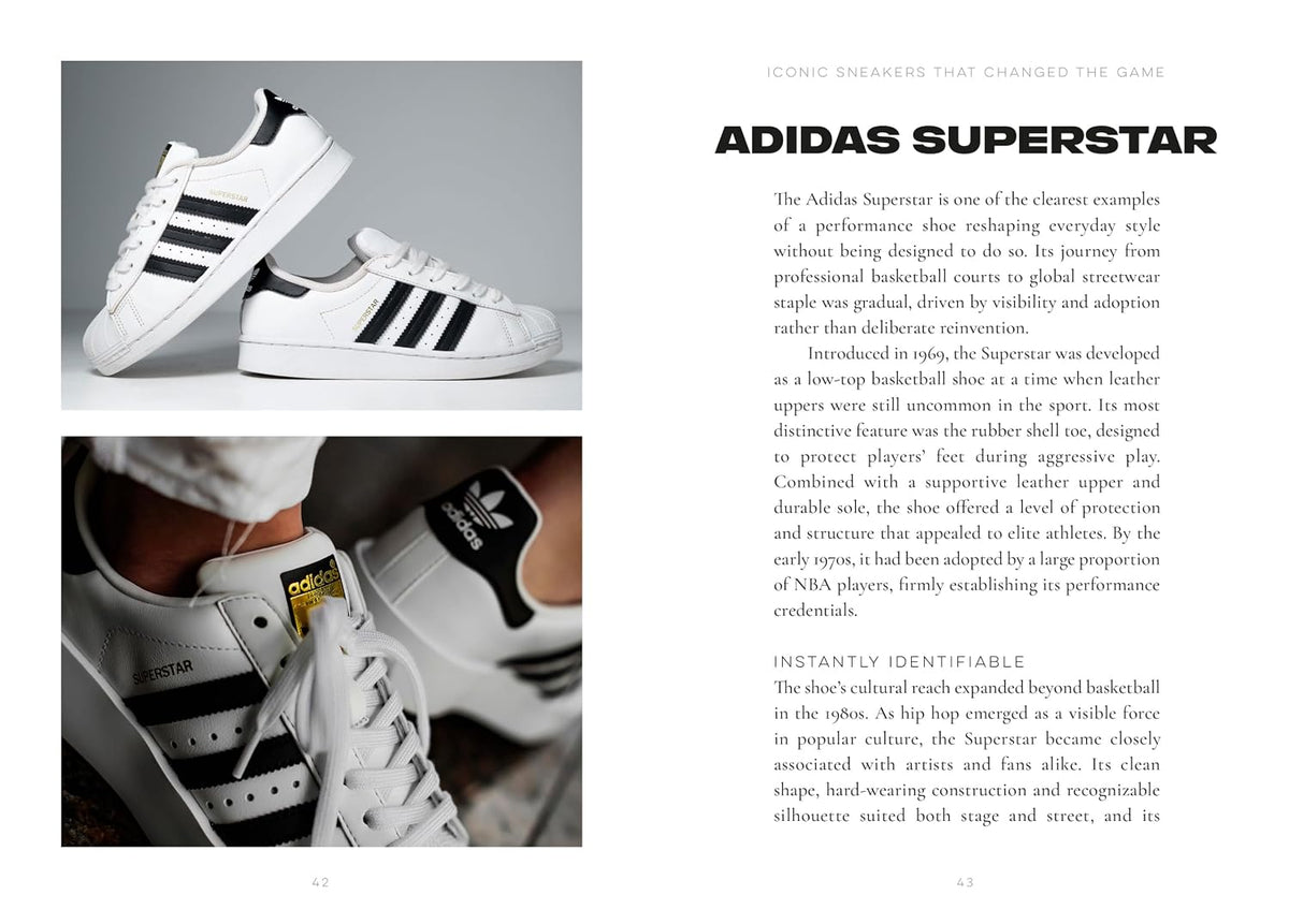 Inside pages of The Little Book of Sneakers