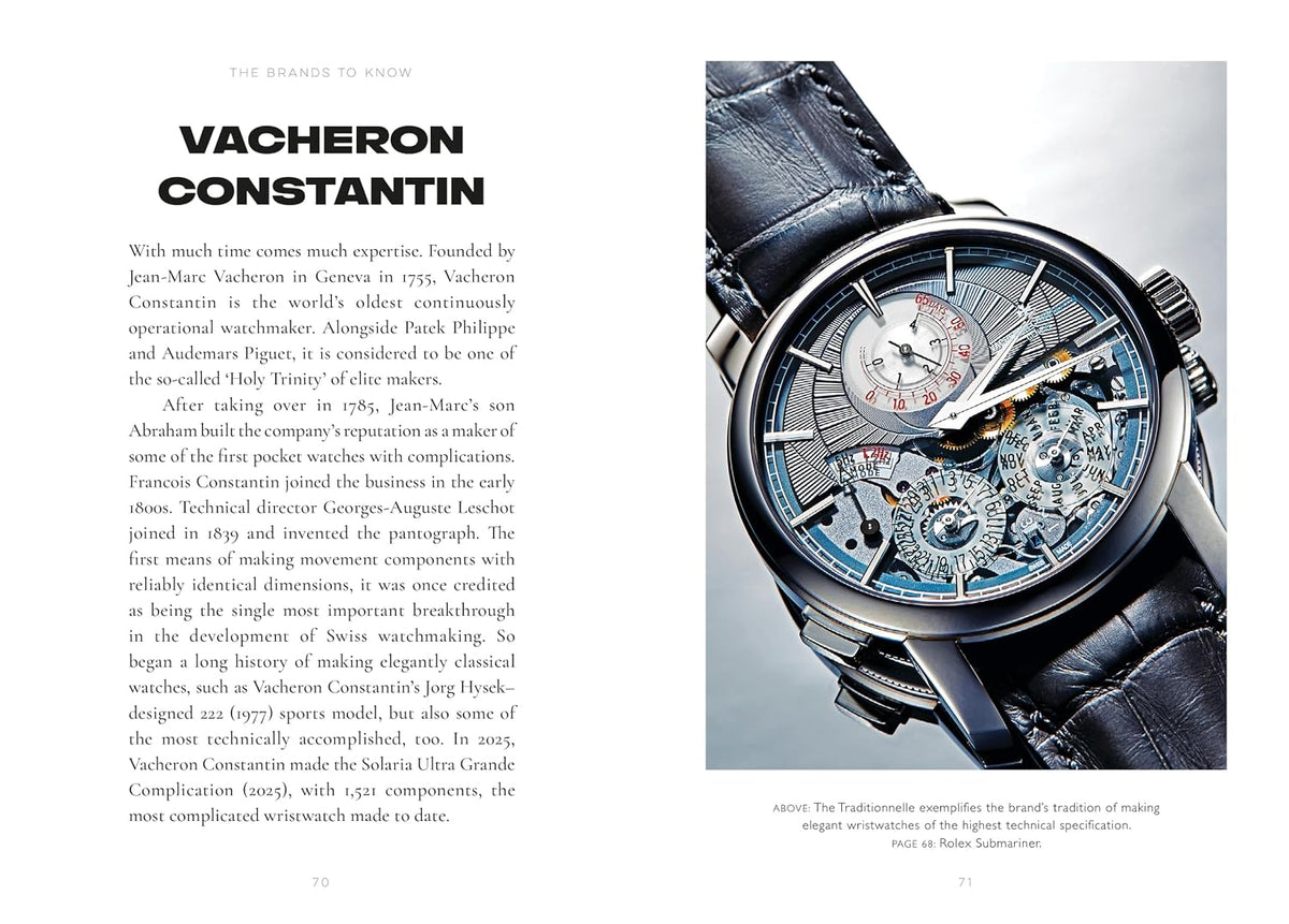Inside pages of The Little Book of Watches