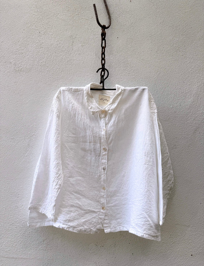 Meg by Design Libby Shirt Linen White Small