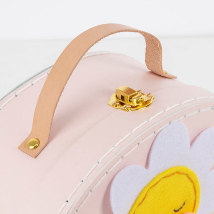 Flower Embroidery Suitcase