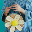 Woven Daisy Straw Bag