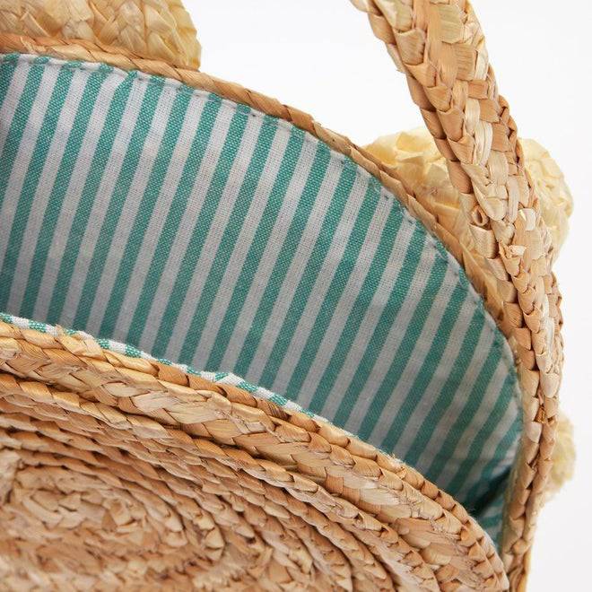 Woven Daisy Straw Bag